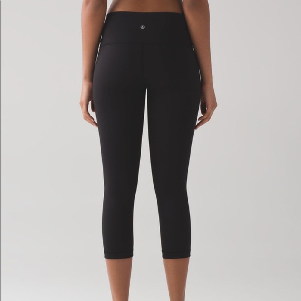 Two for one Lululemon Running Capri Leggings Black